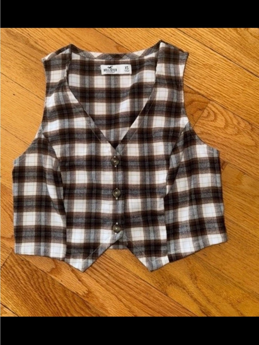 Hollister cropped flannel